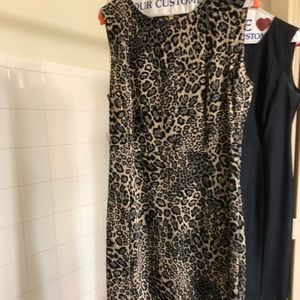 Leopard print Calvin Klein dress